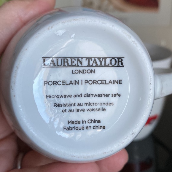 Set of 4 porcelain coffee mugs - Picture 7 of 10